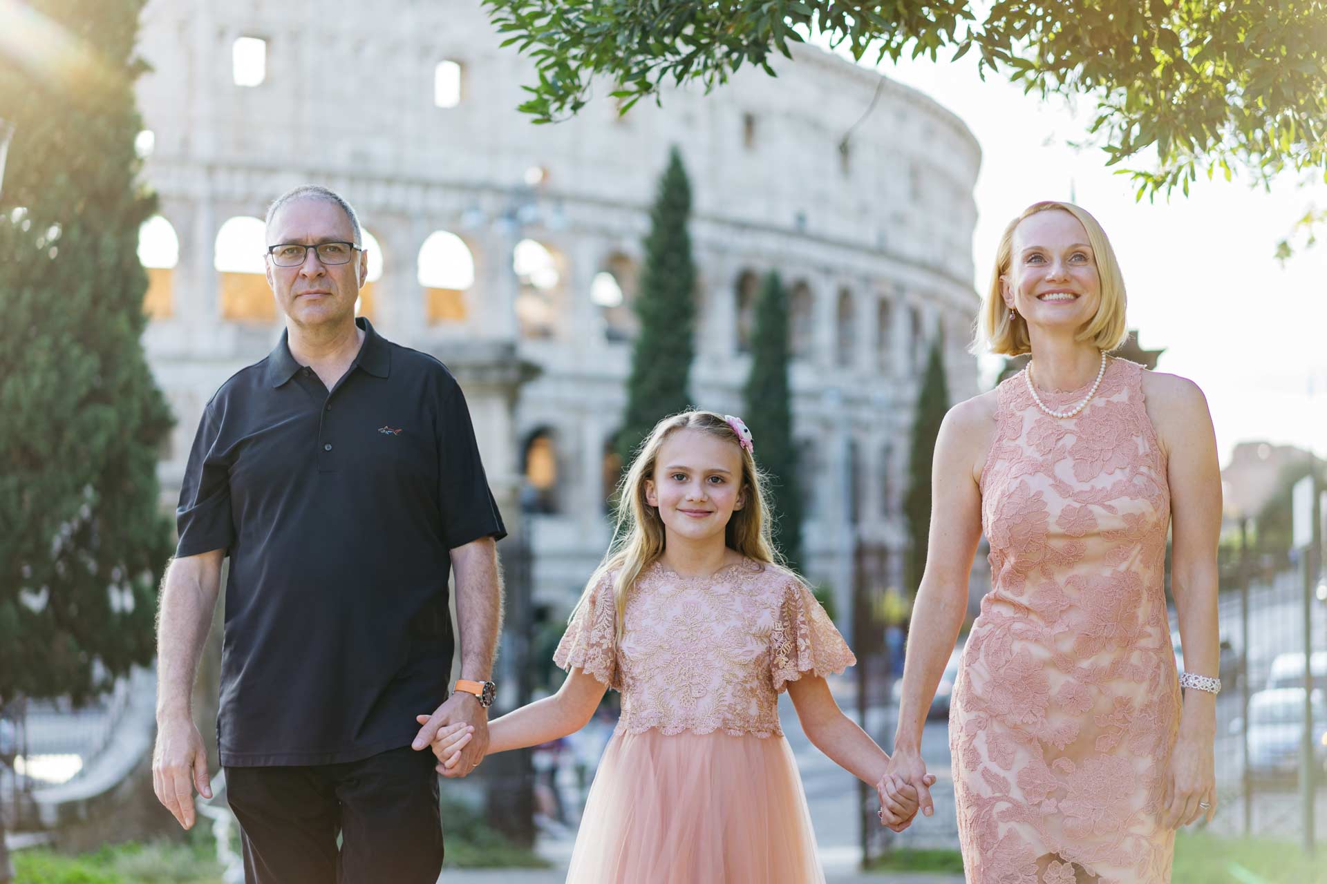 family portrait in Rome