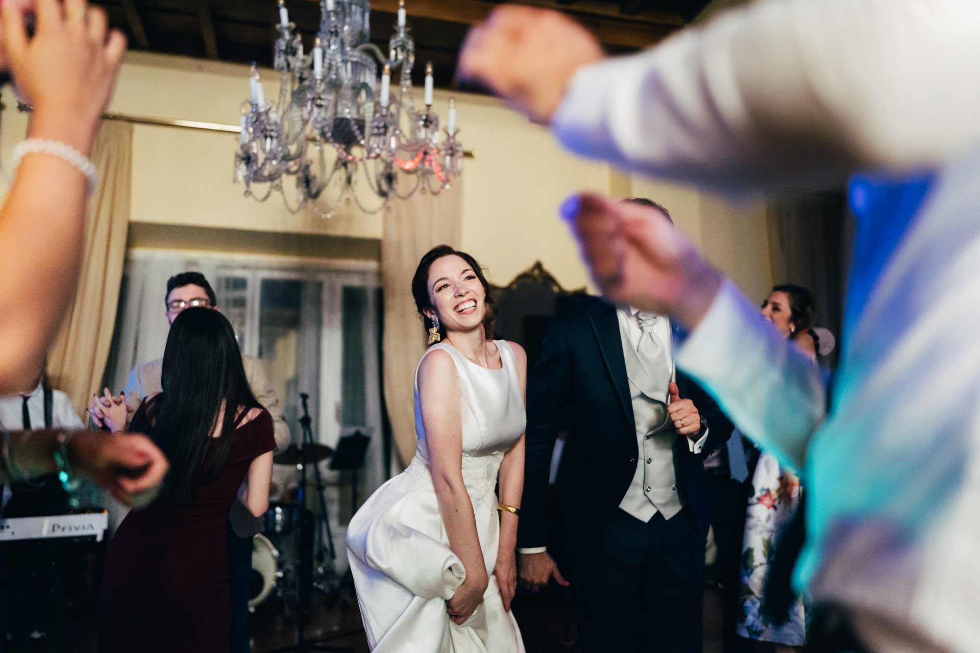 Ballo degli sposi durante il ricevimento di matrimonio nel Castello di Decima